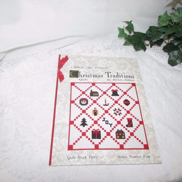 Quilt in a Day CHRISTMAS TRADITIONS Sewing Pattern Quilting Book Cottagecore - Picture 5 of 6